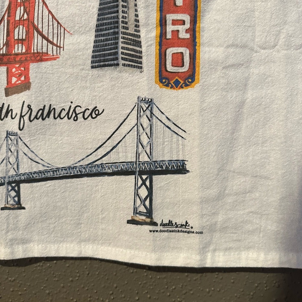 doodles.ink San Francisco Collage Tea Towel - Picture 6 of 11
